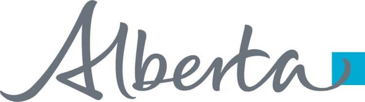 Alberta logo in stylized script